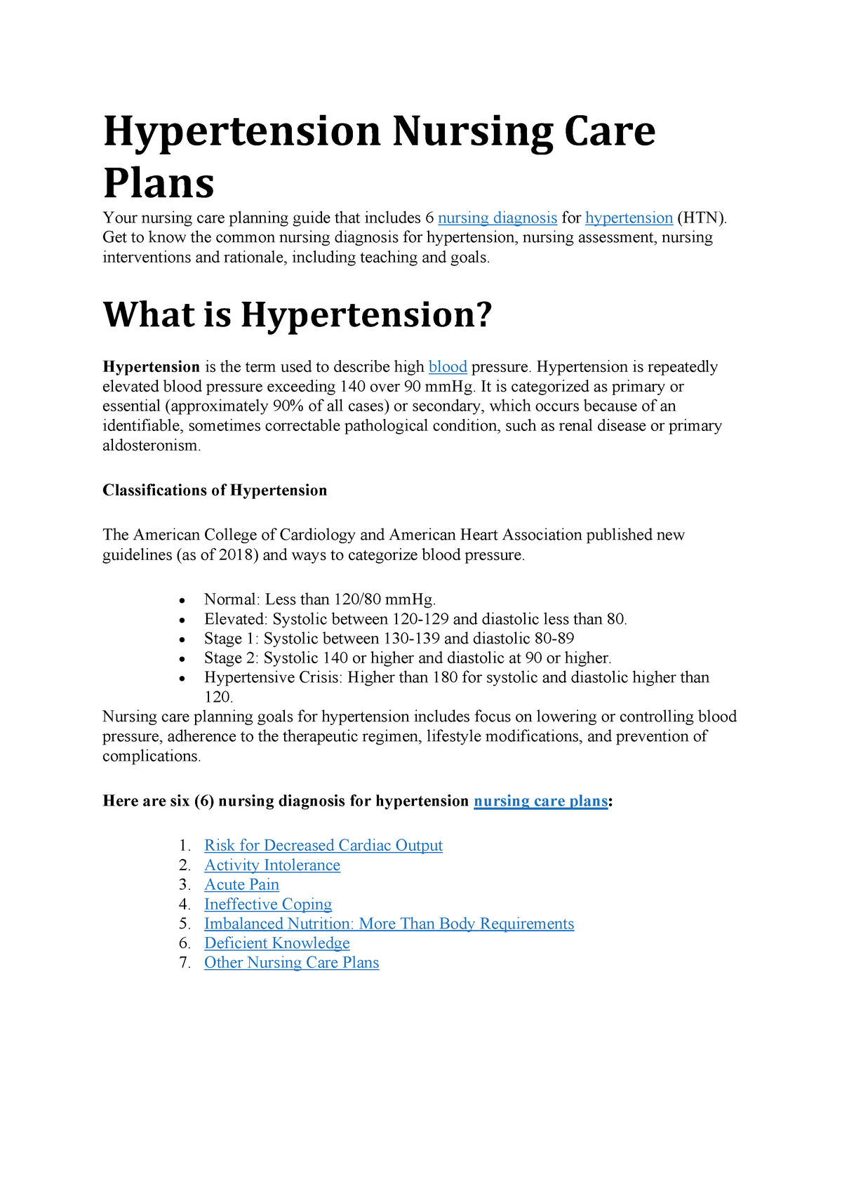Important Nursing Considerations For High Blood Pressure - Ask The ...