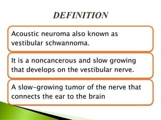 Nursing Considerations for Acoustic Neuroma