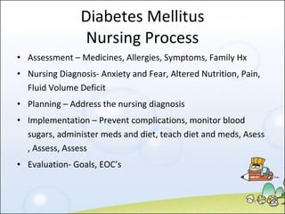 Nursing Considerations for Diabetes Mellitus