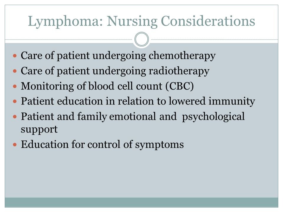 Nursing Considerations for Non-Hodgkins Lymphoma