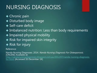 Nursing Considerations for Osteoporosis