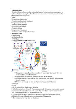 Nursing Considerations for Paragonimiasis