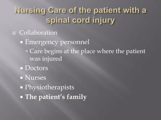 Nursing Considerations for Spine Operation