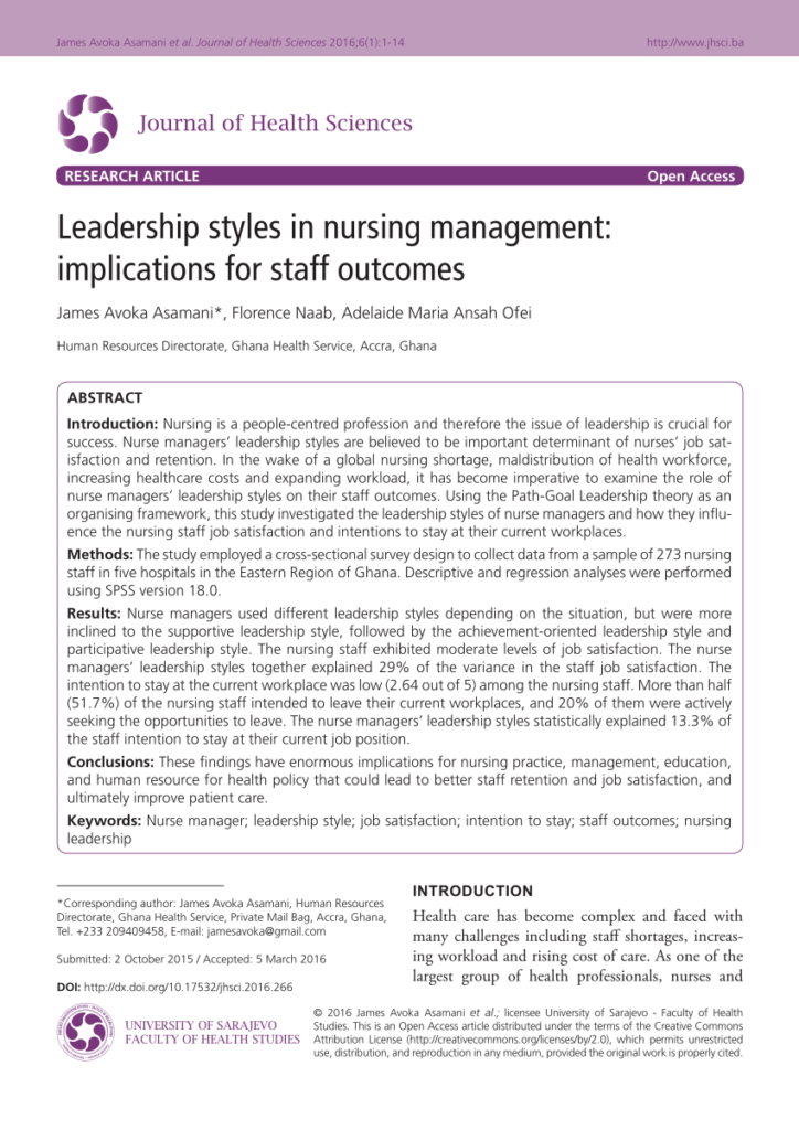 Nursing Considerations for Style Management