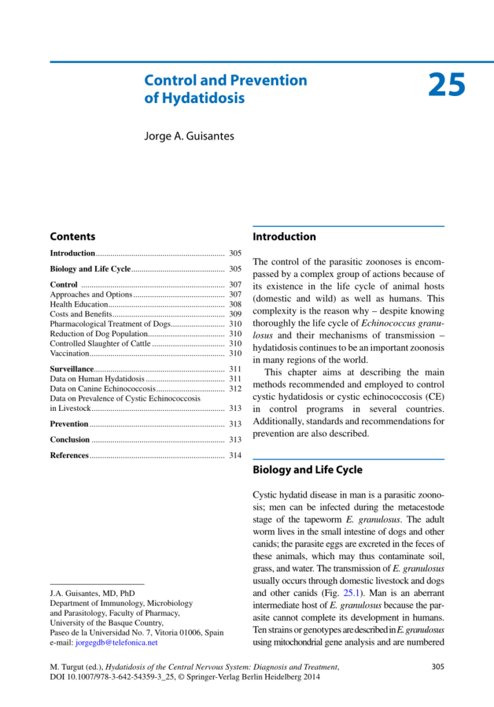 Preventing Echinococcosis: Key Measures and Strategies