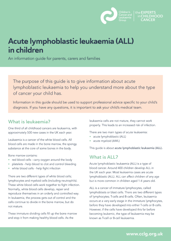 Supporting Children with Acute Lymphoblastic Leukemia and their Families